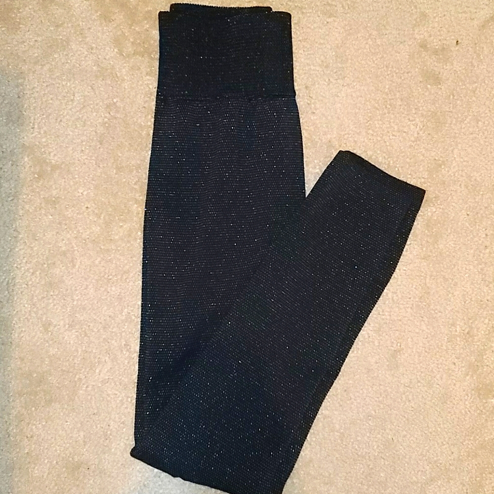 Black Glitter Sweater Leggings